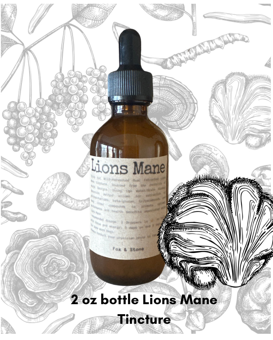 Wild-Foraged Dual-Extract Lions Mane Tinctures