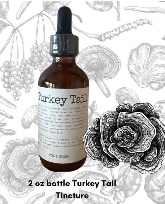 Wild-Foraged Dual-Extract Turkey Tail Tinctures